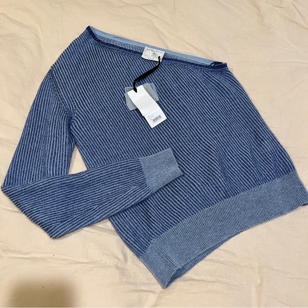 Forte_Forte Mohair One-Sleeve Sweater